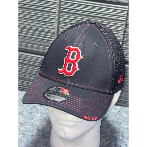 New Era Boston Red Sox MLB Baseball Cap 39THIRTY Fitted Hat Medium Large - Picture 1 of 5